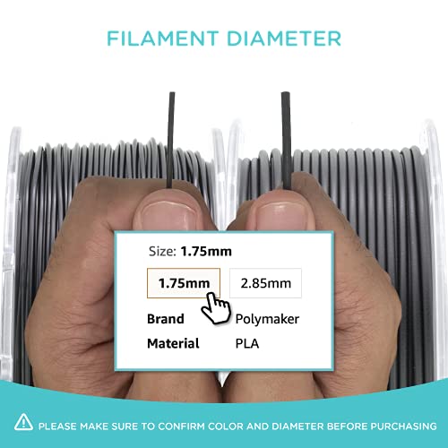 Polymaker PolyLite ABS Filament 1.75mm Black, 1kg F638424