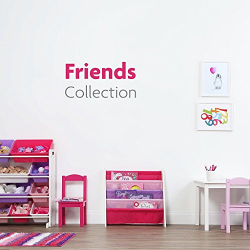 Humble Crew Kids Toy Storage Organizer with 12 Plastic Bins, Grey/White O74556