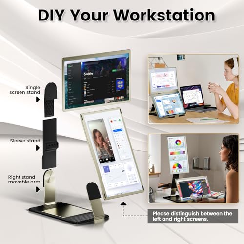 Laptop Screen Extender 15.6" Portable Monitor with 120% sRGB, FHD IPS & USB to HDMI Hub L477181