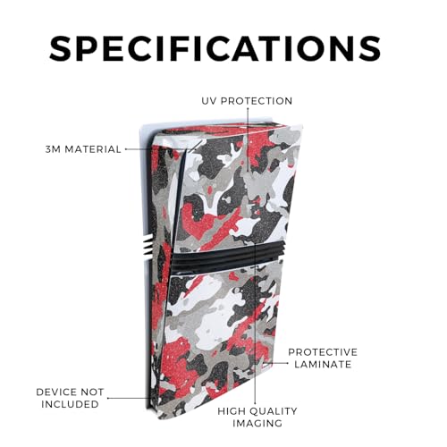 MightySkins Carbon Fiber Gaming Skin for PS5 Digital Edition Disc Drive - Black Camo S1804