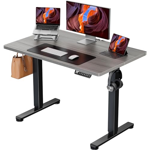 ErGear Height Adjustable Electric Standing Desk 48 x 24 Inches, Walnut S608
