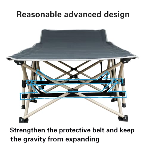Yaheetech Folding Camping Cot, Portable Military Canvas Sleeping Bed with Carry Bag B4383
