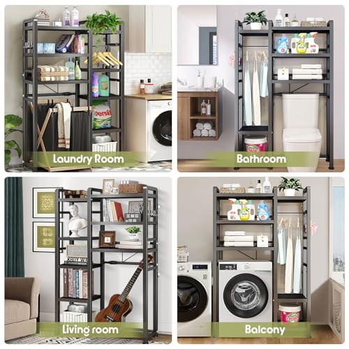 MMBABY Over The Toilet Storage Cabinet with Toilet Paper Holder L592085