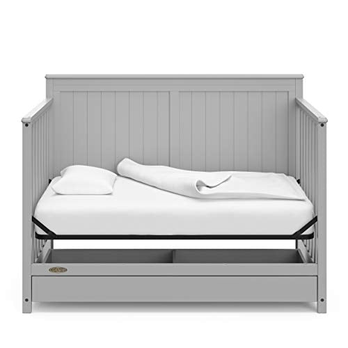 Graco Hadley 5-in-1 Convertible Crib with Drawer (White) M674