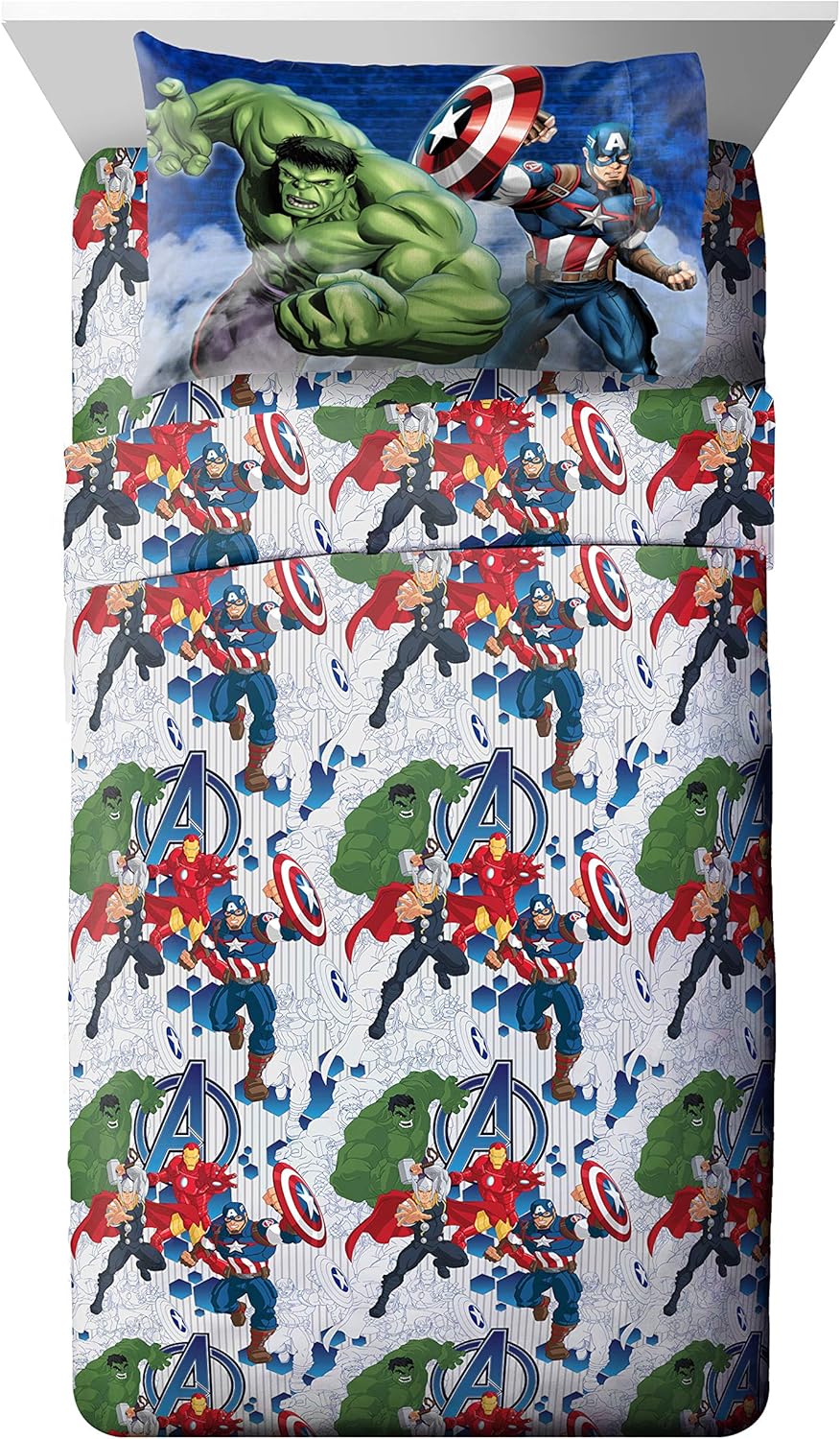 Jay Franco Marvel Avengers Blue Twin Bed Set G43281