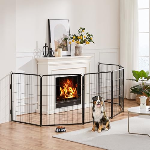 Yaheetech Dog Playpen Outdoor 40 Inch 8 Panels Metal Pet Fence I4784