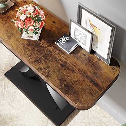Industrial Entryway Console Table for Small Spaces N488631