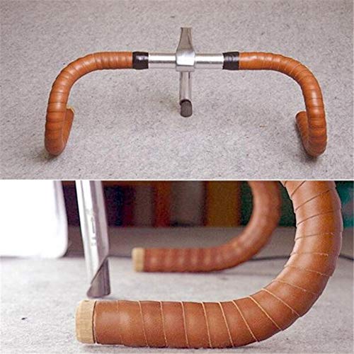 Retro Cow Leather Road Bike Handlebar Tape, Non-Slip V1584
