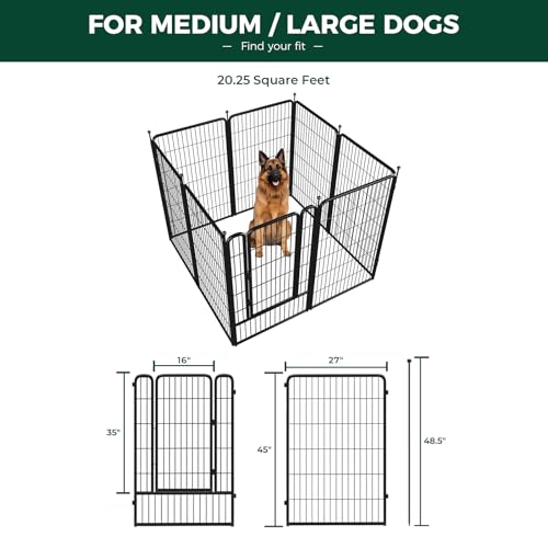 FXW Rollick Dog Playpen 32 Inch 16 Panels for Small and Medium Dogs E405995