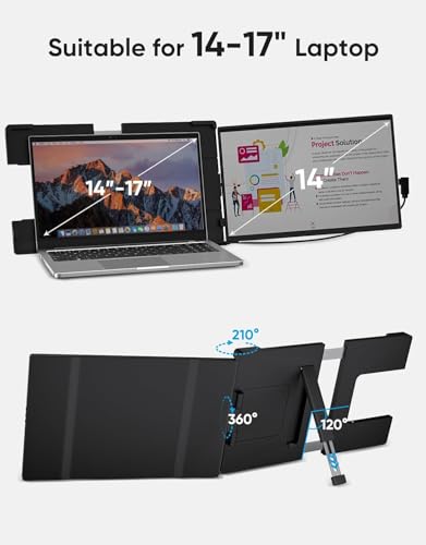 Laptop Screen Extender 14" FHD 1200P IPS Portable Monitor X6094