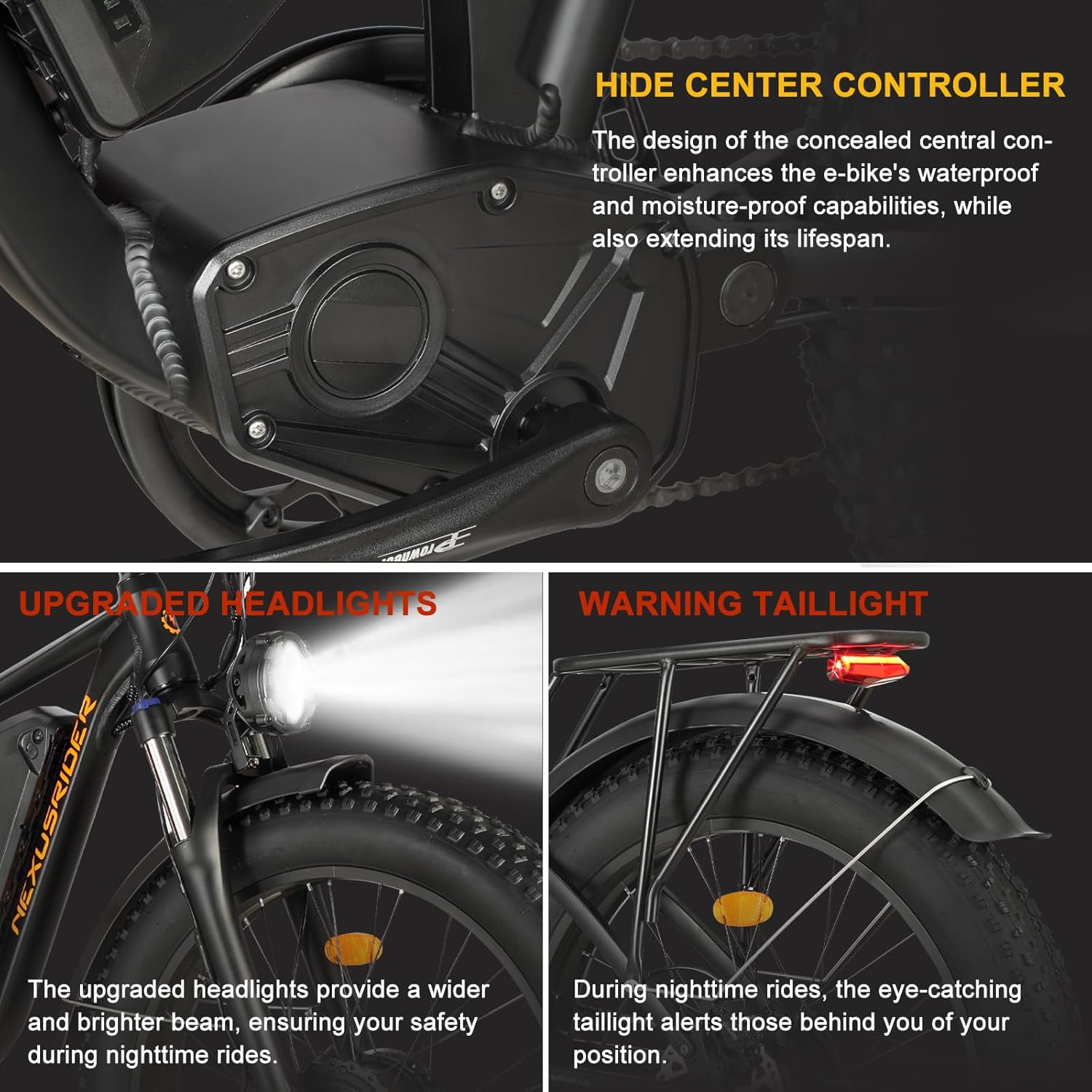 Nexusrider Trailblazer 2000W Electric Bike for Adults, 26" Fat Tire, 7 Speed S282