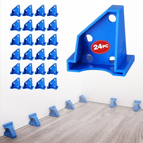 WORKPRO 40-Pack Floor Spacers, 2 in 1 Laminate Flooring Spacers with 1/2" & 1/4" Gaps, Wood Floor Install Tool for Laminate, Vinyl Plank, Tiles, Hardwood, Floating Flooring