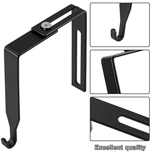 Amylove 12 Pcs Adjustable Cubicle Hangers for Office Panels (Black) F6020