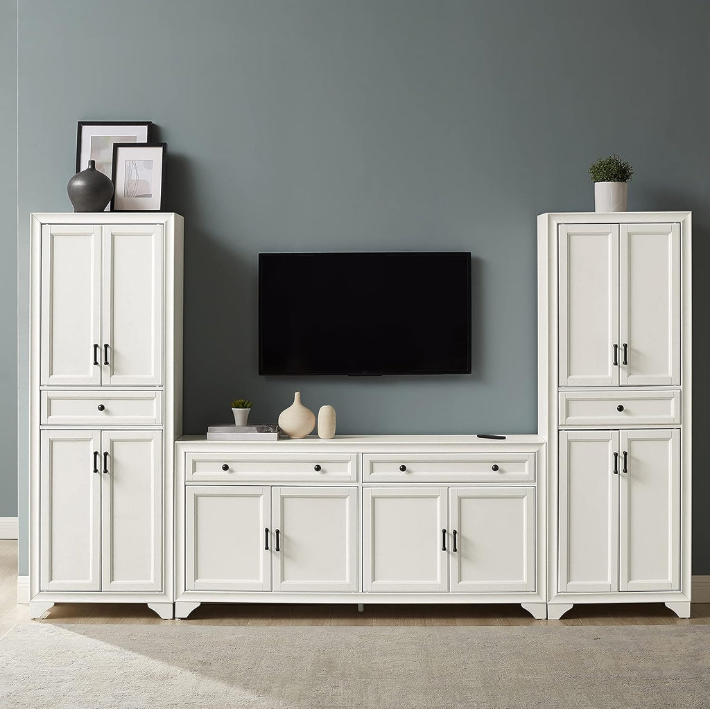 Crosley Furniture Tara 3-Piece Entertainment Set with Sideboard and 2 Storage Cabinets P4215