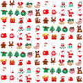 100pcs Christmas Slime Flatback Charms, Assorted Craft Resin Ornaments Miniature Ornaments Set, Santa Snowman Tree Bell Resin Decoration for Craft Making, Ornament Scrapbooking DIY Crafts