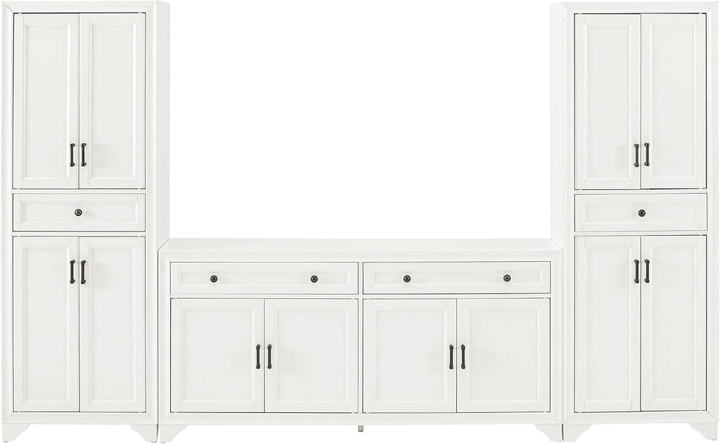 Crosley Furniture Tara 3-Piece Entertainment Set with Sideboard and 2 Storage Cabinets P4215
