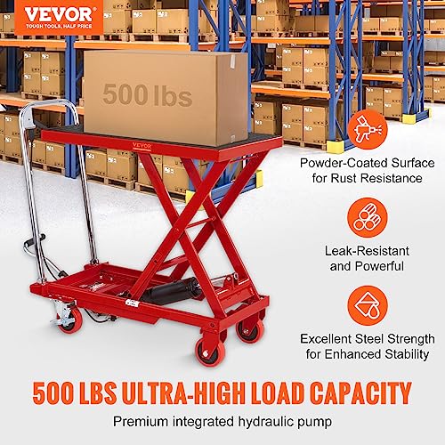 VEVOR Electric Lift Table 330 lbs Capacity, Height Adjustable, Black Y3219