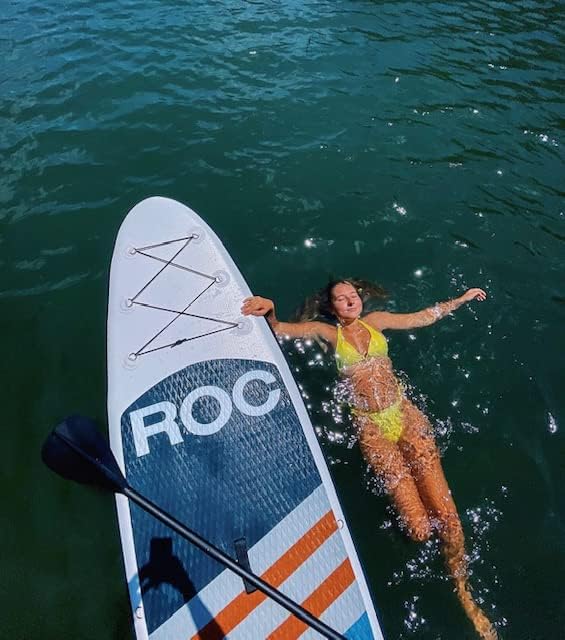 Roc Inflatable Stand Up Paddle Board with Premium Accessories, Wide Non-Slip Deck A34223