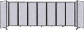 Versare Room Divider 360 Portable Partition Privacy Wall | Freestanding Office Dividers | Locking Wheels | Temporary Room Separator | 25' x 7'6" Marble Gray Sound Absorbing