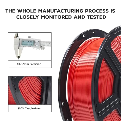 FLASHFORGE PLA Filament 1.75mm Burnt Titanium, Color Changeable 3D Printer Filament 1kg T433110