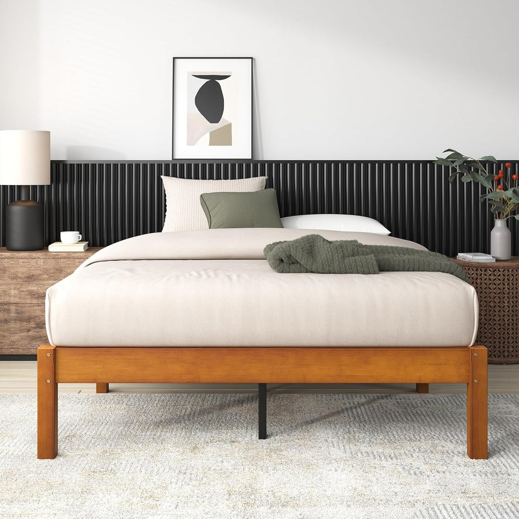 Zinus Ellie 14 Inch Bamboo Platform Bed Frame, Full M96471