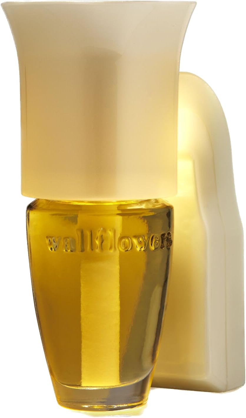 Bath + Body Works Pearl White Flare Nightlight Wallflower Plug In with Sensors, 2-Pack T719109