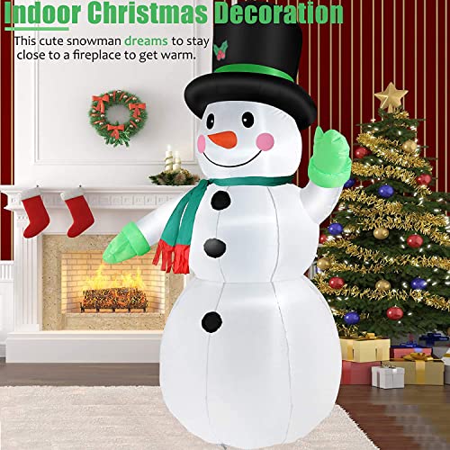 7 FT Christmas Inflatable Santa Claus with LED Lights Indoor Outdoor Decoration F5780