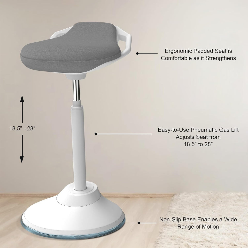 Adjustable Ergonomic Standing Desk Chair with Swivel Seat U986