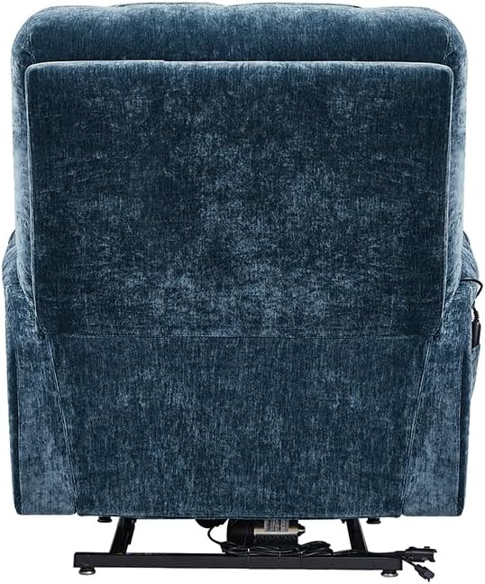 Power Lift Recliner Chair for Elderly with Remote Control, Blue J9259