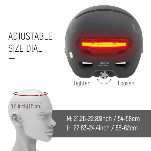 LIVALL L23 Smart Bike Helmet with LED Lights & Removable Visor A779416