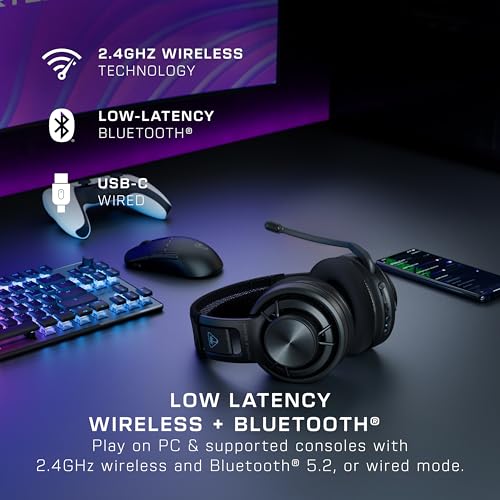 Turtle Beach Stealth 500 Wireless Gaming Headset for PC, PS5, PS4, Mobile, Black O98495