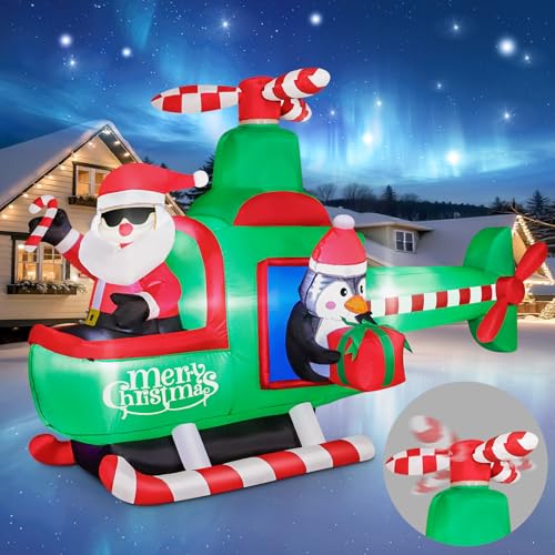 7 FT Christmas Inflatable Santa Claus with LED Lights Indoor Outdoor Decoration F5780