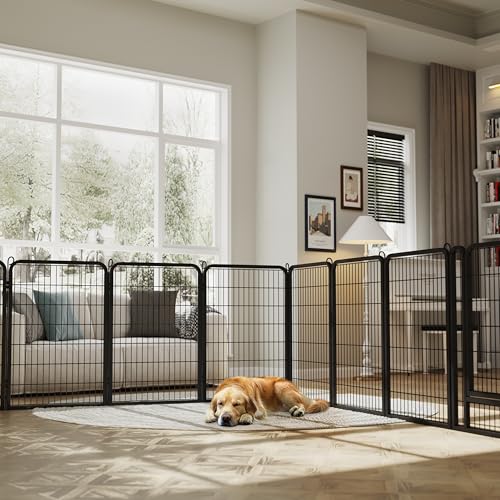 Yaheetech Dog Playpen Outdoor 40 Inch 8 Panels Metal Pet Fence I4784