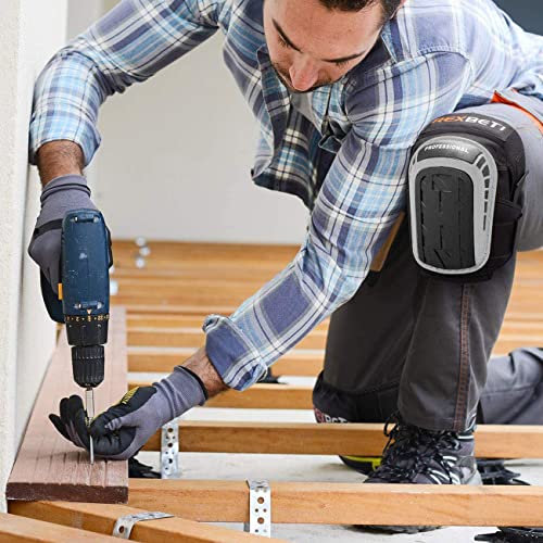 REXBETI Gel Knee Pads for Work, Heavy Duty Anti-slip, 1 Pair T1155