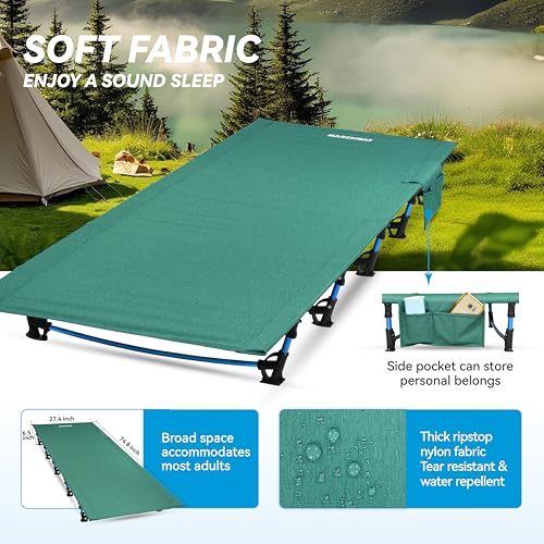 MARCHWAY Ultralight Folding Tent Camping Cot Bed, Portable for Outdoor Travel S705918