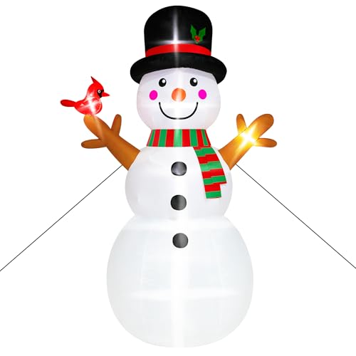 16FT Christmas Inflatable Snowman with LED Lights Outdoor Yard Decor N561071