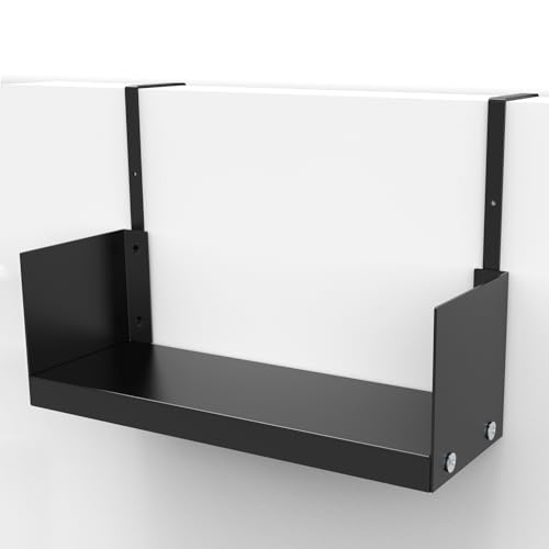 Office Cubicle Shelf - 17" Cubicle Storage Organizer Bookshelf, Cubicle Accessories Storage Organizer Bookshelf with Cubicle Hooks for Home Desk, Bookshelf and Home Office Desk Organizer Tray