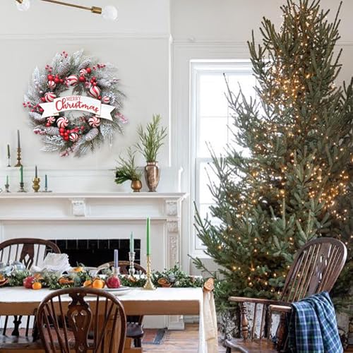 Soft Touch Green Norfolk Pine Christmas Wreath for Front Door E810109