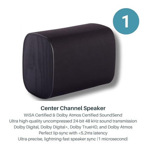 Platin Milan 5.1 Surround Sound Speaker System with WiSA SoundSend Transmitter Y344