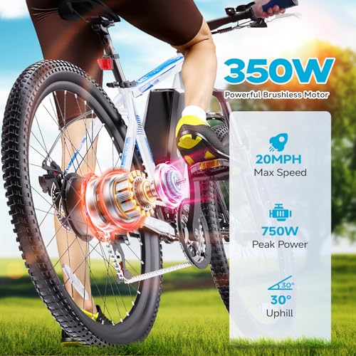 Electric Bike for Adults 350W 26" 21 Speed Commute E-Bike B32927