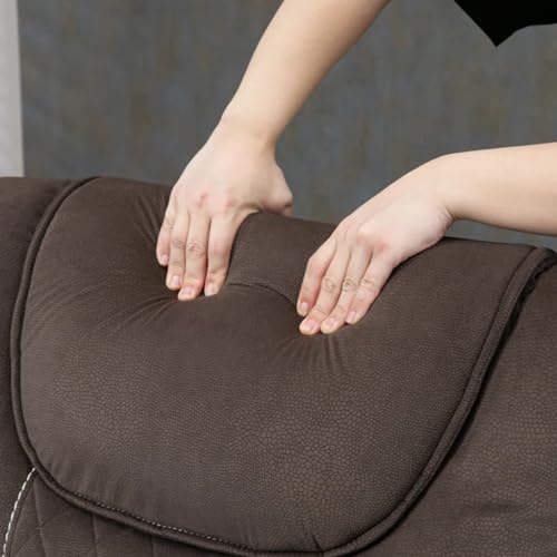 Lift Chair Recliner with Massage and Heat, Heavy Duty for Seniors, Brown V12888