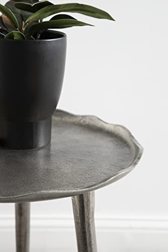 Kate and Laurel Alessia Modern Round Metal Side Table, Bronze N994