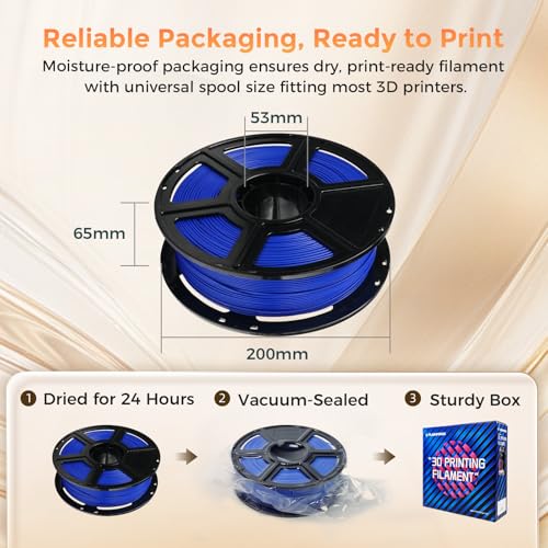 FLASHFORGE PLA Filament 1.75mm Burnt Titanium, Color Changeable 3D Printer Filament 1kg T433110