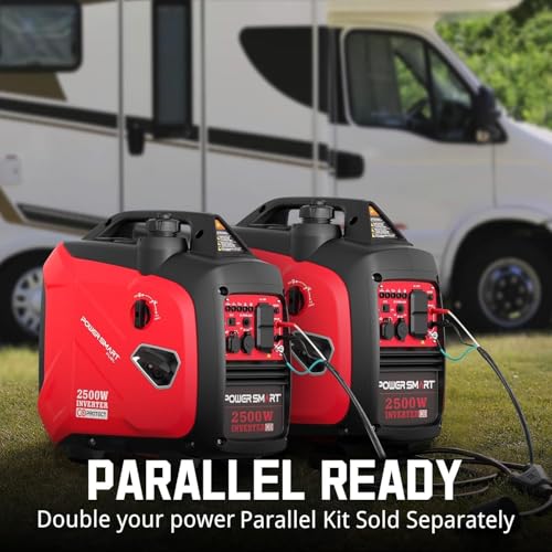 PowerSmart 2500-Watt Gas Powered Portable Inverter Generator, CO Sensor, EPA Compliant M468