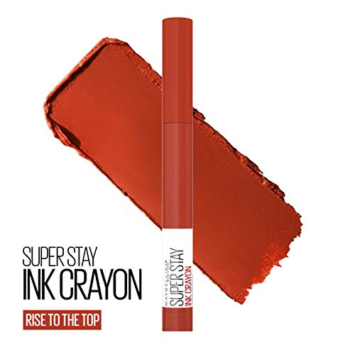 Maybelline Super Stay Ink Crayon Matte Lipstick, 130 Pave The Road, 0.04 oz K14571