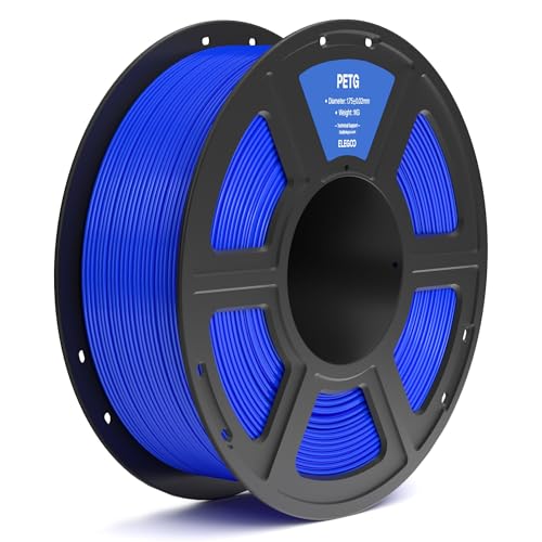 ELEGOO PETG Filament 1.75mm Black 2KG, 3D Printer Filament for FDM Printers D745395