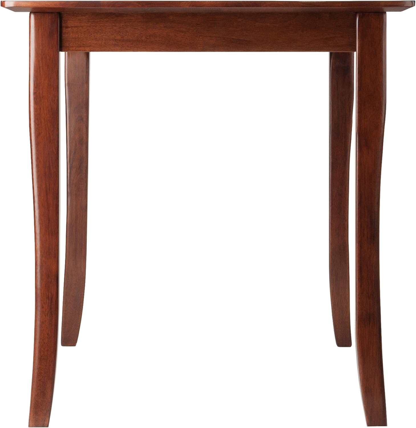 Winsome Inglewood 5-Piece Dining Table Set with 4 Ladderback Chairs, Walnut Q9921