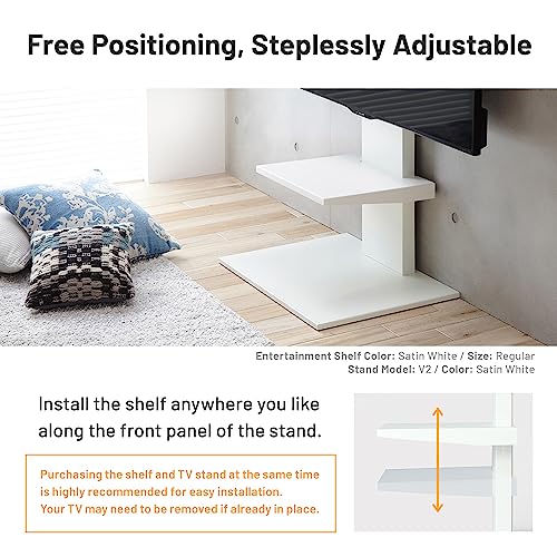 Wall Entertainment Shelf for TV Stand, Satin Black P1478