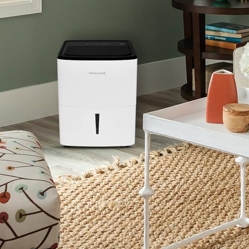 Frigidaire 50-Pint Portable Dehumidifier with Wi-Fi for Medium/Large Rooms, White Q334986