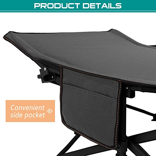 LILYPELLE Folding Camping Cot, Extra Wide Heavy Duty with Carry Bag Z15817